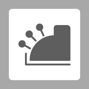 Para Makinesi Yuvarlak Kare Düğmesi