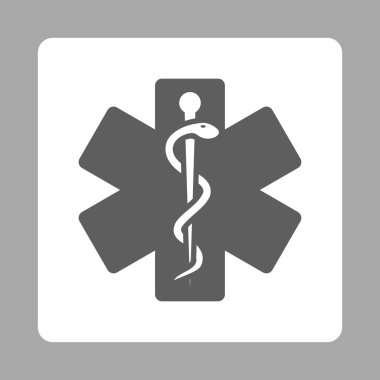 Yaşam Yıldızı Yuvarlak Kare Düğmesi