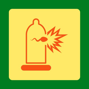 Sperm kaçış yuvarlak kare düğme