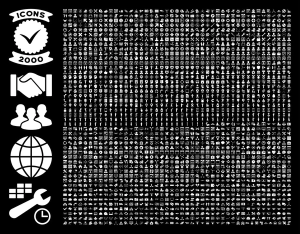 Collection Of 2000 Flat Vector Icons