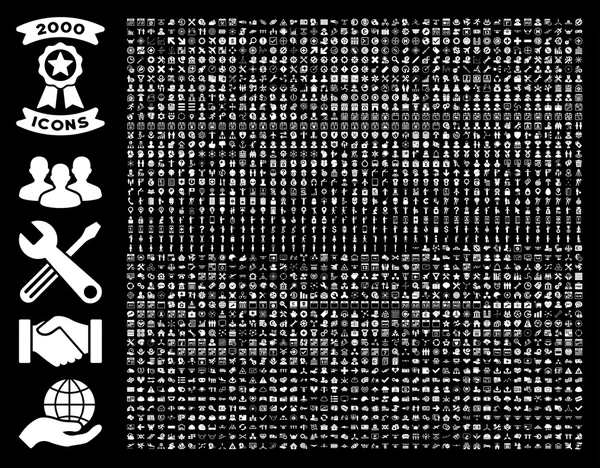 Collection Of 2000 Flat Vector Icons