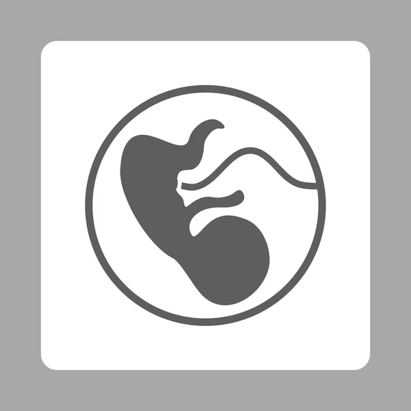 Botón cuadrado redondeado del embarazo — Archivo Imágenes Vectoriales