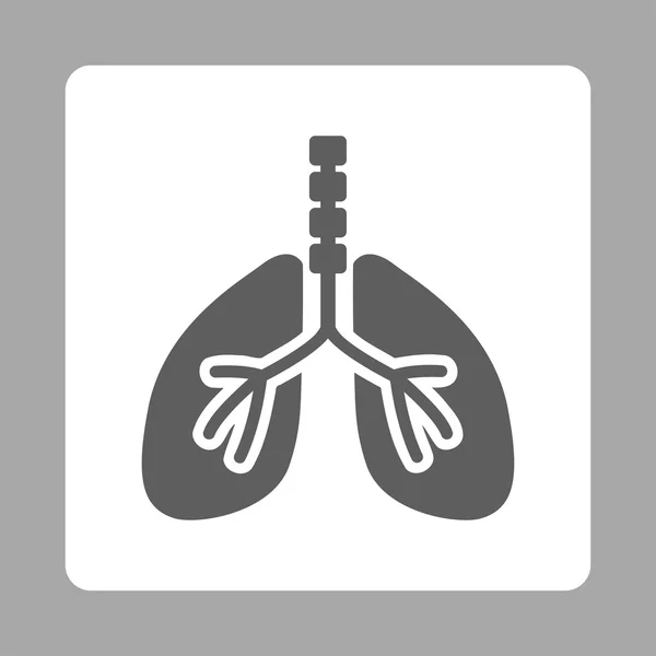 Sistema de respiración Redondeado Botón cuadrado — Vector de stock