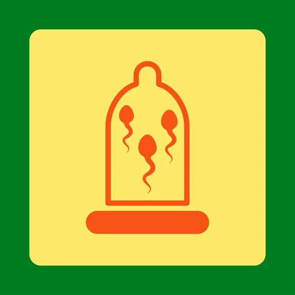 Esperma en botón cuadrado redondeado de goma — Archivo Imágenes Vectoriales