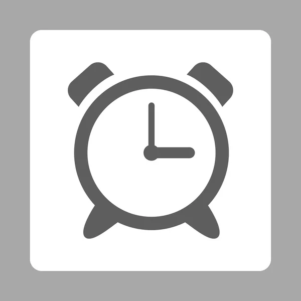 Siren Clock Rounded Square Button — Διανυσματικό Αρχείο