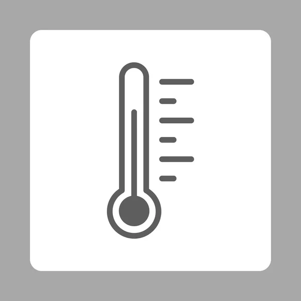 Temperatuur niveau afgerond vierkante knop — Stockvector