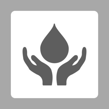 Kan Vakfı Yuvarlak Kare Düğmesi