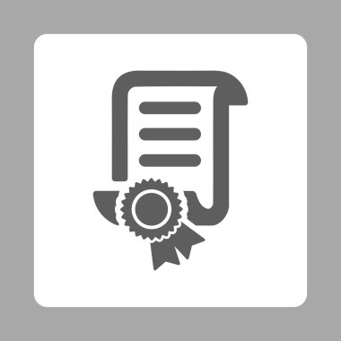 Kaydırma belge kare düğme yuvarlak sertifikalı