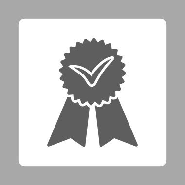 Onayı yuvarlak kare düğme