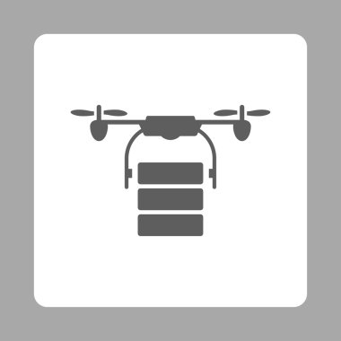 Kargo uçağı yuvarlak kare düğme