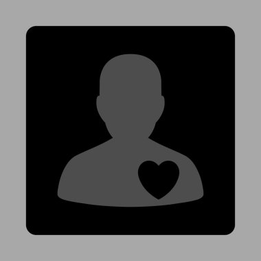 Kardiyoloji İstemcisi Yuvarlak Kare Düğmesi