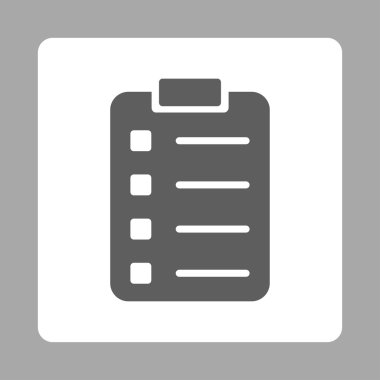 Defteri sayfası yuvarlak kare düğme