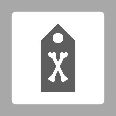 Ölü işaret yuvarlak kare düğme