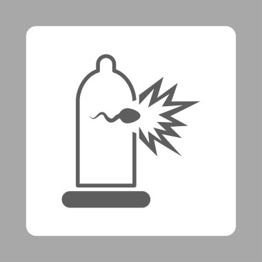 Sperm kaçış yuvarlak kare düğme