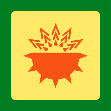 Viral yapısı yuvarlak kare düğme