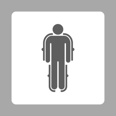 Dış iskelet Yuvarlak Kare Düğmesi