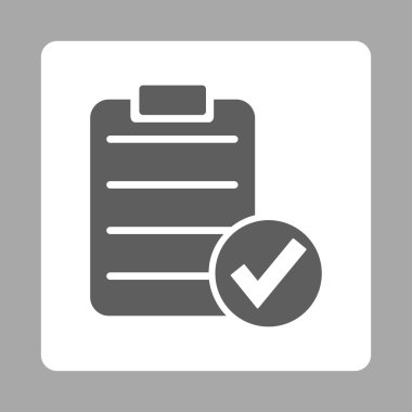 Kare düğme sayfası yuvarlak kabul