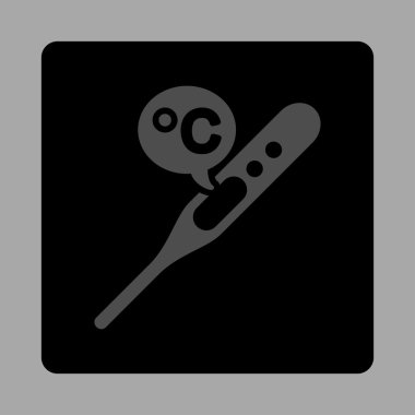 Celsius Sıcaklığı Yuvarlak Kare Düğmesi