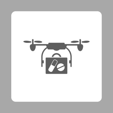 Tıbbi Airdrone teslim yuvarlak kare düğme