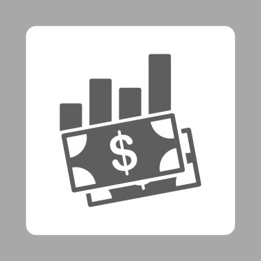 Satış Çubuğu Çizelgesi Yuvarlak Kare Düğmesi