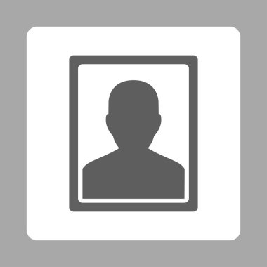 Hasta portre yuvarlak kare düğme