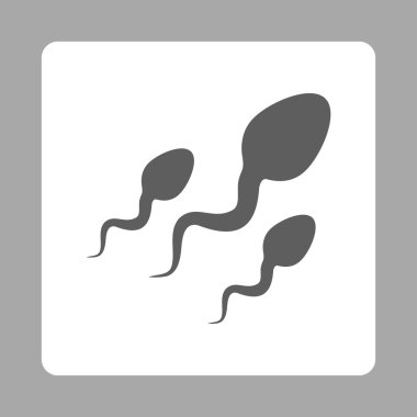 Sperm yuvarlak kare düğme