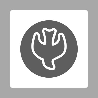 Düşen ruh yuvarlak kare düğme