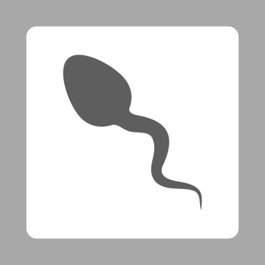 Zoosperm yuvarlak kare düğme