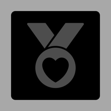 Sadaka madalya yuvarlak kare düğme