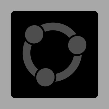 İşbirliği Yuvarlak Kare Düğmesi