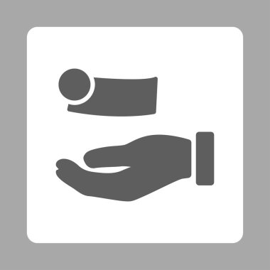 Para ödeme yuvarlak kare düğme