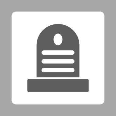 Mezar taşı yuvarlak kare düğme