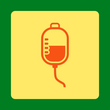 Terapi damlalık yuvarlak kare düğme