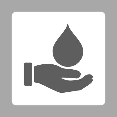 Kan yuvarlak kare düğmeye Bağış