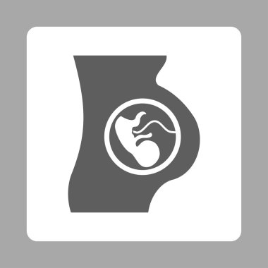 Hamilelik Yuvarlak Kare Düğmesi