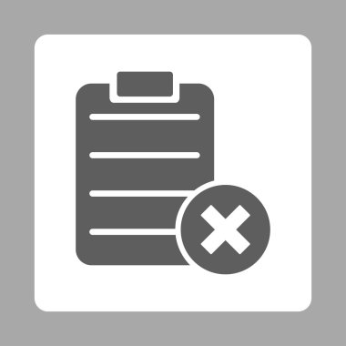 Form yuvarlak kare düğme reddetmek