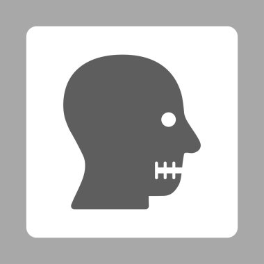 Dikili ağız yuvarlak kare düğme