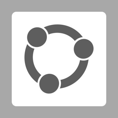 İşbirliği Yuvarlak Kare Düğmesi