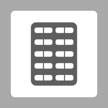 Haplar Yuvarlak Kare Düğmesi