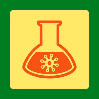 Mikroorganizma analiz yuvarlak kare düğme