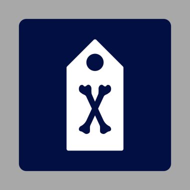 Ölü işaret yuvarlak kare düğme