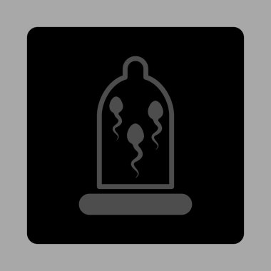 Doğum kontrolü sperm yuvarlak kare düğme