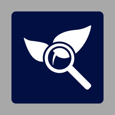 Doğal ilaç yuvarlak kare düğmeye keşfetmek