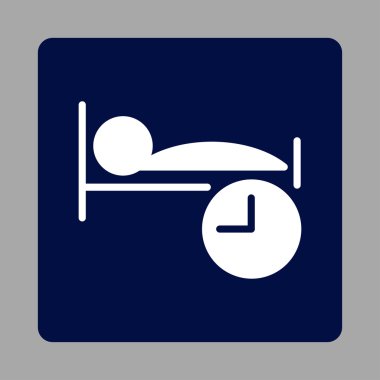 Uyku zaman yuvarlak kare düğme