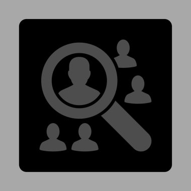 İstemciler yuvarlak kare düğmeye keşfetmek