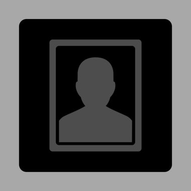 Müşteri Portresi Yuvarlak Kare Düğmesi