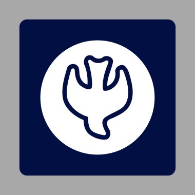 Düşen ruh yuvarlak kare düğme