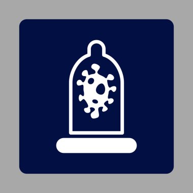 Enfeksiyon koruma yuvarlak kare düğme