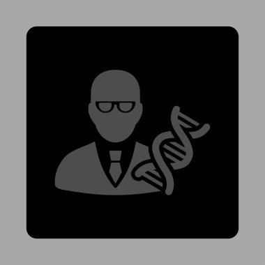 Genetik mühendisi yuvarlak kare düğme