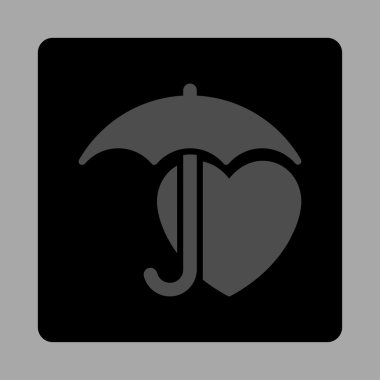 Kalp Koruma Yuvarlak Kare Düğmesi